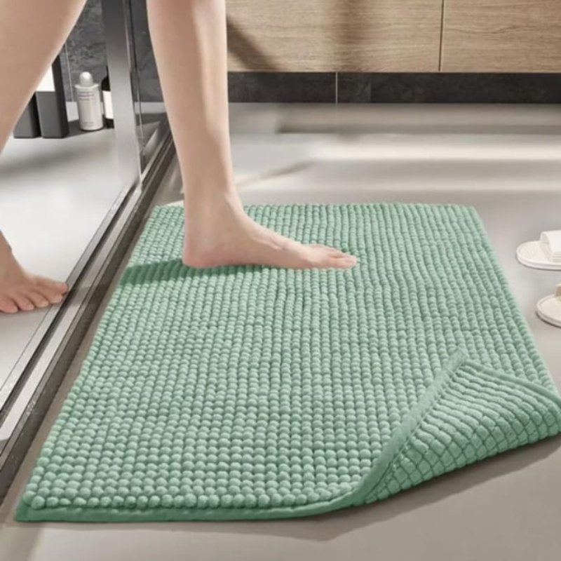 Tapete banheiro moderno absorvente e macio Verde