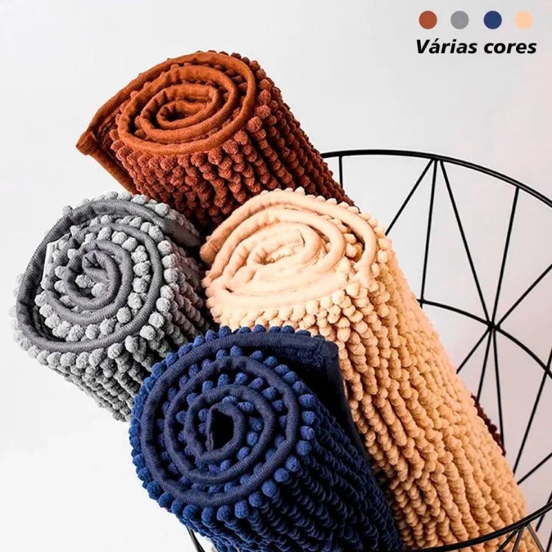 Tapete banheiro moderno absorvente e macio