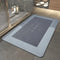 Tapete de Banho Antiderrapante com Secagem Rápida | Super Absorvente para Banheiro Azul Quadrado (50 x 80 cm)