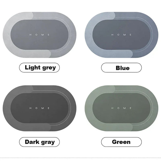 Tapete de Banho Antiderrapante com Secagem Rápida | Super Absorvente para Banheiro