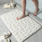 Tapete de Banho Super Absorvente e Antiderrapante Branco
