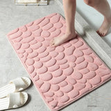 Tapete de Banho Super Absorvente e Antiderrapante Rosa