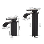 Torneira para banheiro Elegância Bica Alta Cascata Monocomando em Cromado Premium.