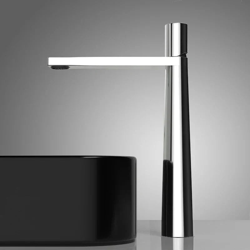 Torneira para banheiro Elegância Bica Alta Monocomando em Cromado Premium. Cromado