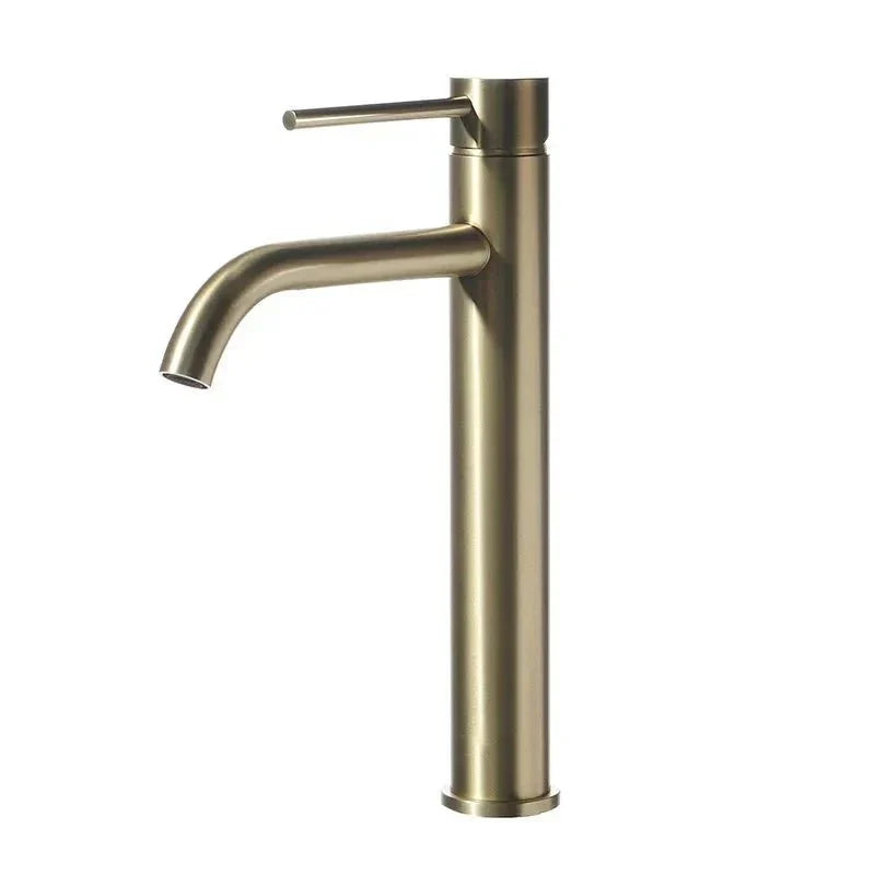Torneira para banheiro Elegância Bica Alta Monocomando em Cromado Premium. Dourado