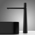 Torneira para banheiro Elegância Bica Alta Monocomando em Cromado Premium. Preto