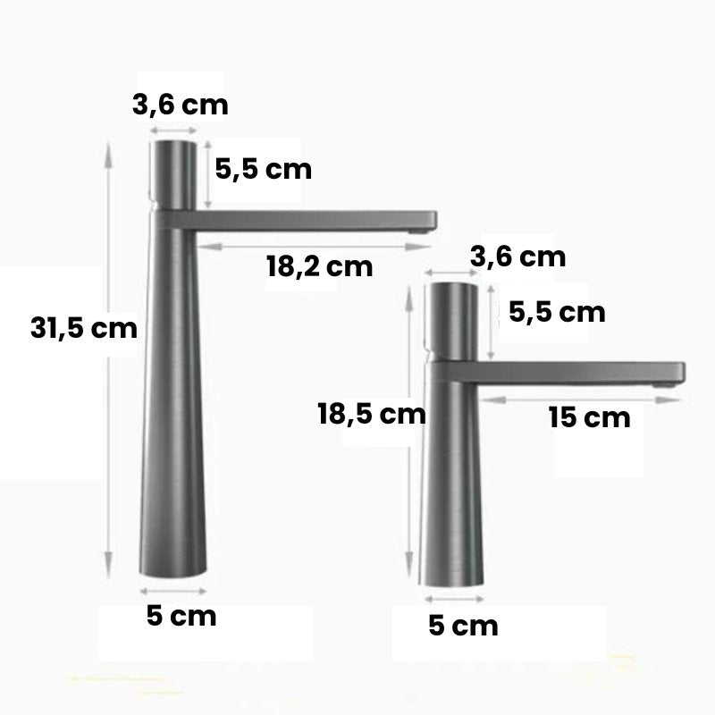 Torneira para banheiro Elegância Bica Alta Monocomando em Cromado Premium.
