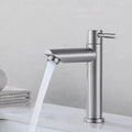 Torneira para banheiro Elegância Monocomando Bica Alta em Aço Inoxidável Polido. Cromado 23cm