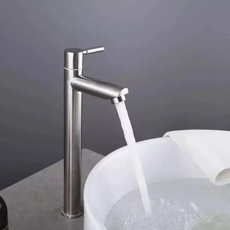 Torneira para banheiro Elegância Monocomando Bica Alta em Aço Inoxidável Polido. Cromado 35 cm