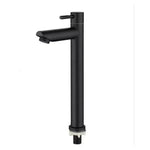 Torneira para banheiro Elegância Monocomando Bica Alta em Aço Inoxidável Polido.