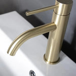 Torneira para banheiro Elegante Bica Baixa Monocomando em Cromado Premium. Dourada