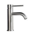 Torneira para banheiro Elegante Bica Baixa Monocomando em Cromado Premium. Escovado