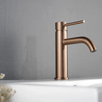 Torneira para banheiro Elegante Bica Baixa Monocomando em Cromado Premium. Rose