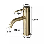 Torneira para banheiro Elegante Bica Baixa Monocomando em Cromado Premium.