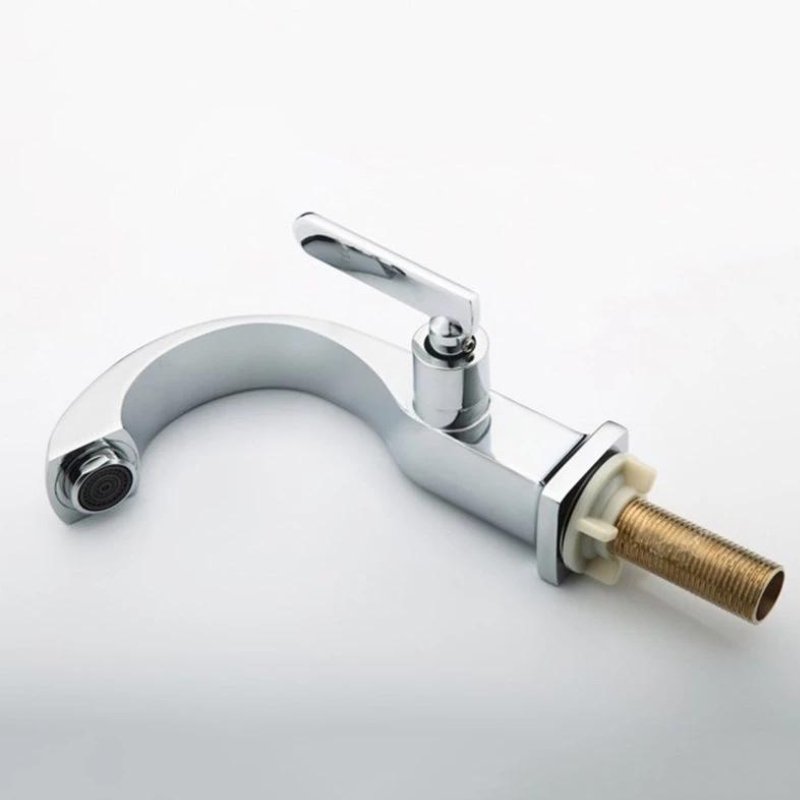 Torneira para banheiro Luxo Bica Alta Monocomando em Cromado Premium Brilhante.