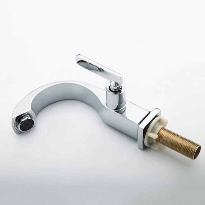 Torneira para banheiro Luxo Bica Alta Monocomando em Cromado Premium Brilhante.
