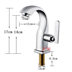 Torneira para banheiro Luxo Bica Alta Monocomando em Cromado Premium Brilhante.
