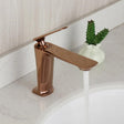 Torneira para banheiro Monocomando Bica Alta de Design Sofisticado em Rose Gold.