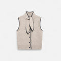 Vestido Colete Tricotado Atemporal Feminino Bege