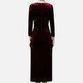 Vestido Envelope de Veludo para Mulheres