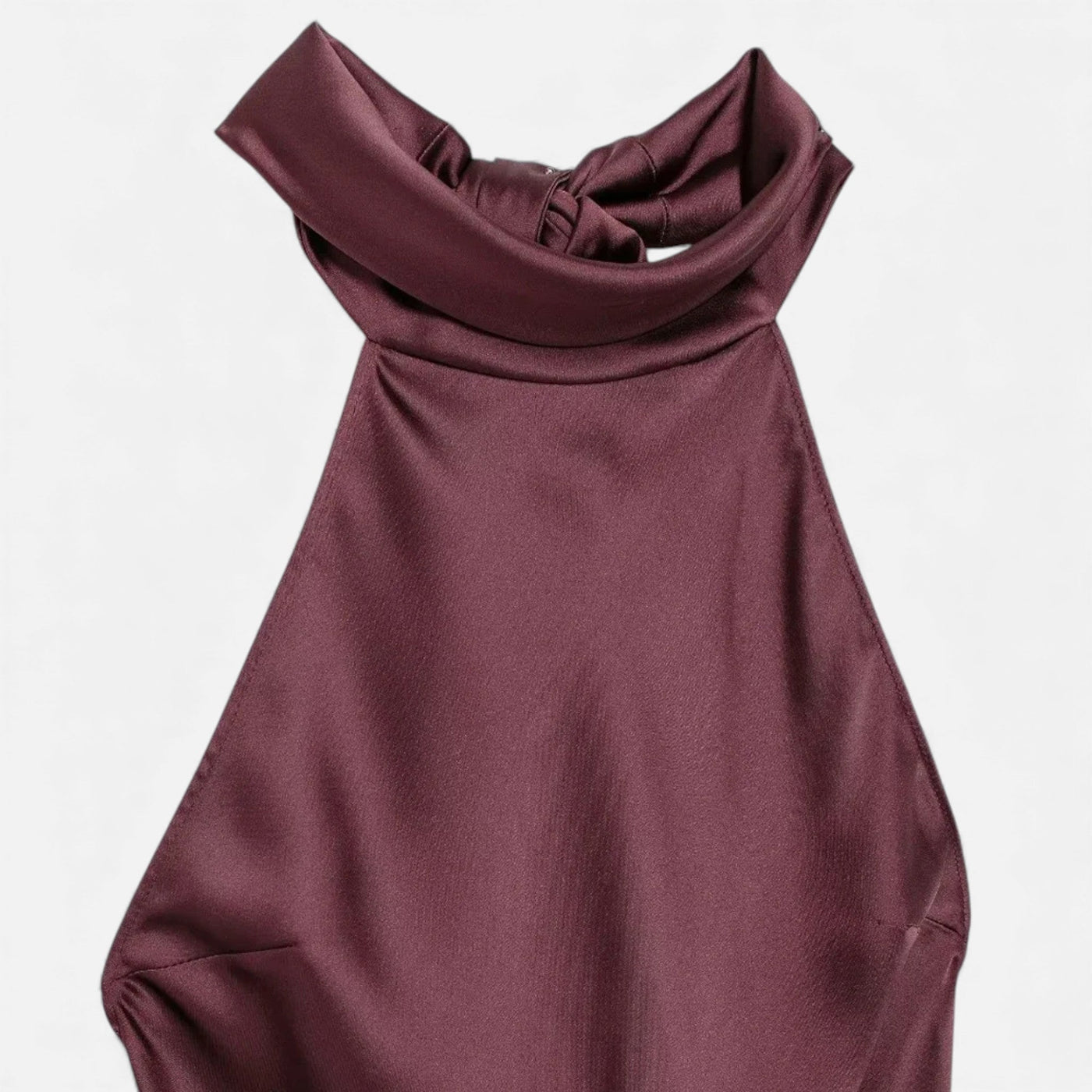 Vestido Longo de Cetim Sem Costas para Mulheres - Elegância e Conforto