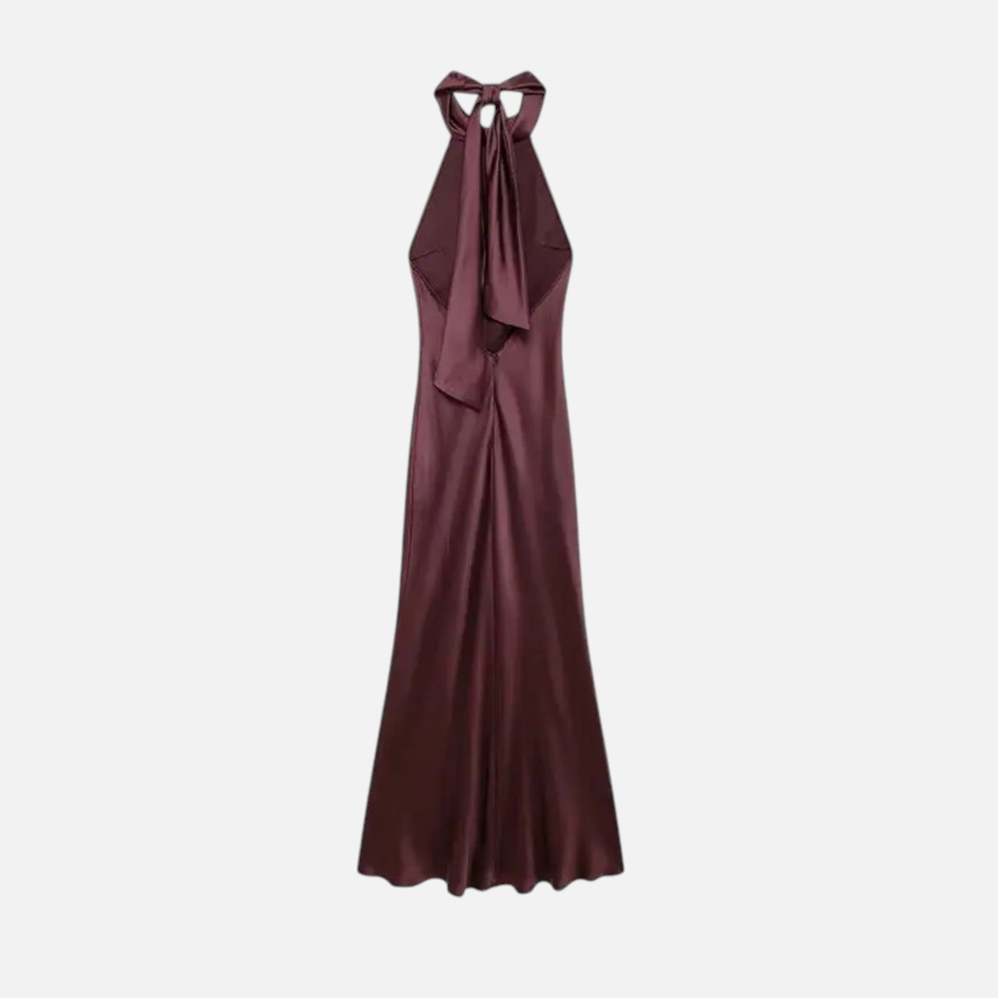 Vestido Longo de Cetim Sem Costas para Mulheres - Elegância e Conforto