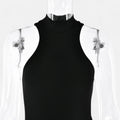 Vestido Maxi de Cetim com Recortes para Mulheres – Fluidez Sedosa e Silhueta Esculpida