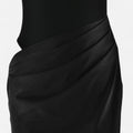 Vestido Maxi de Cetim com Recortes para Mulheres – Fluidez Sedosa e Silhueta Esculpida