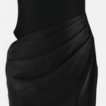 Vestido Maxi de Cetim com Recortes para Mulheres – Fluidez Sedosa e Silhueta Esculpida