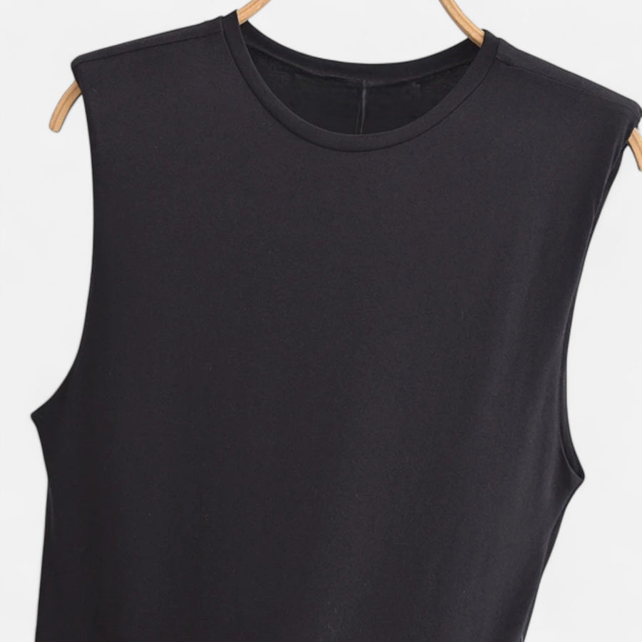 Vestido Midi Plissado em Tricot Feminino
