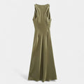 Vestido Midi de Cetim Elegante para Mulheres