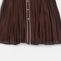 Vestido Midi de Chiffon para Mulheres – Elegância com Gola Reversa e Estilo Sofisticado