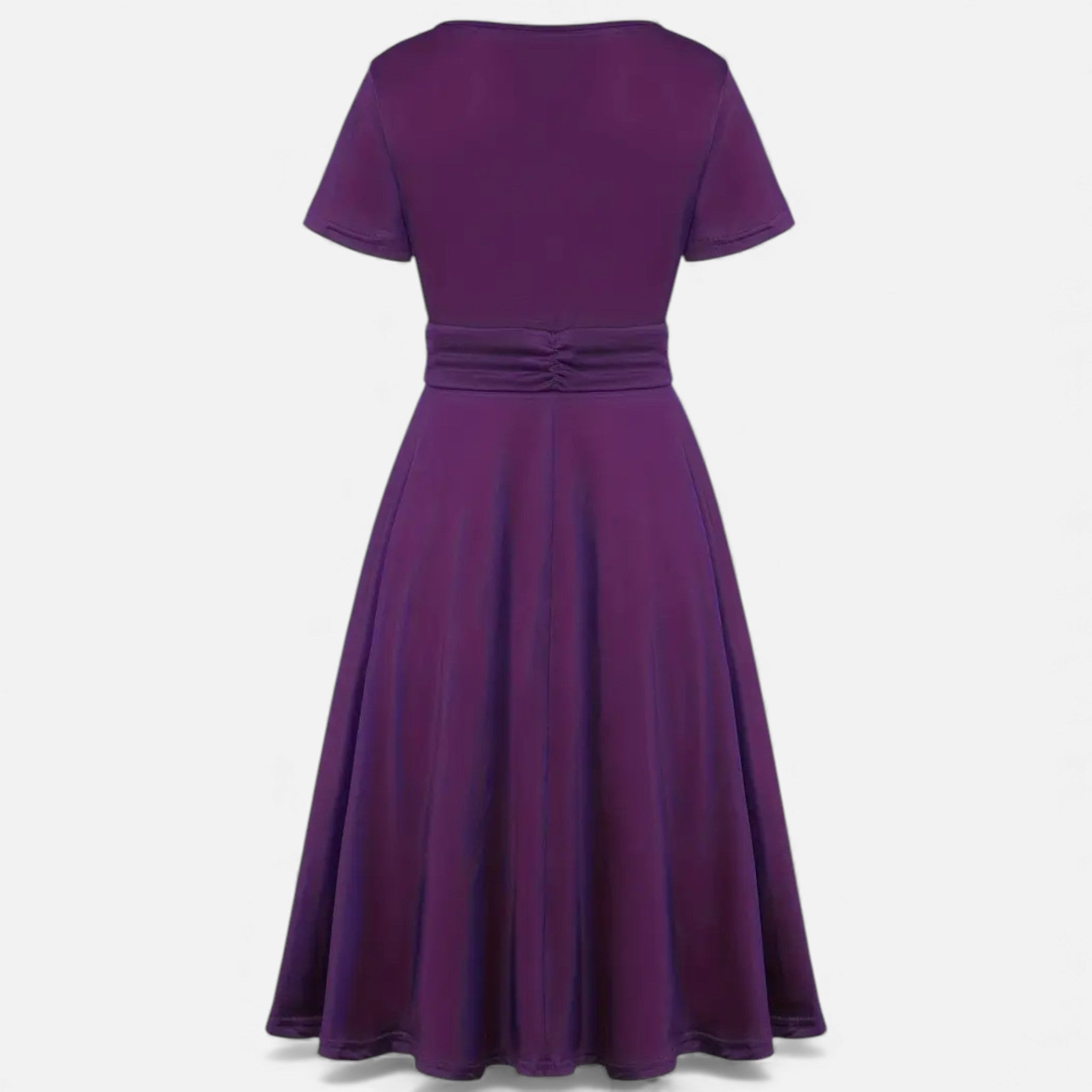 Vestido de Festa Assimétrico com Decote em V e Strass para Mulheres