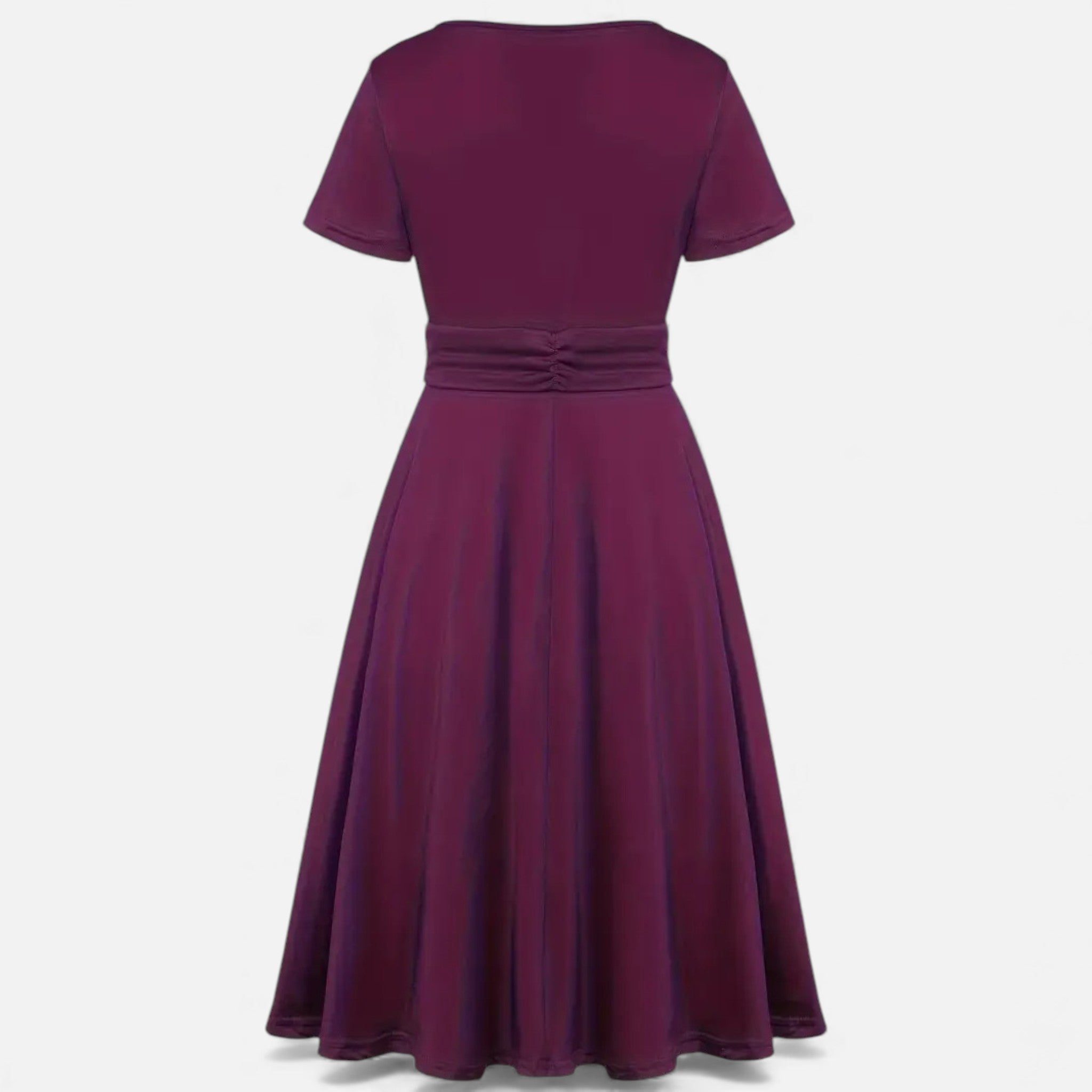 Vestido de Festa Assimétrico com Decote em V e Strass para Mulheres