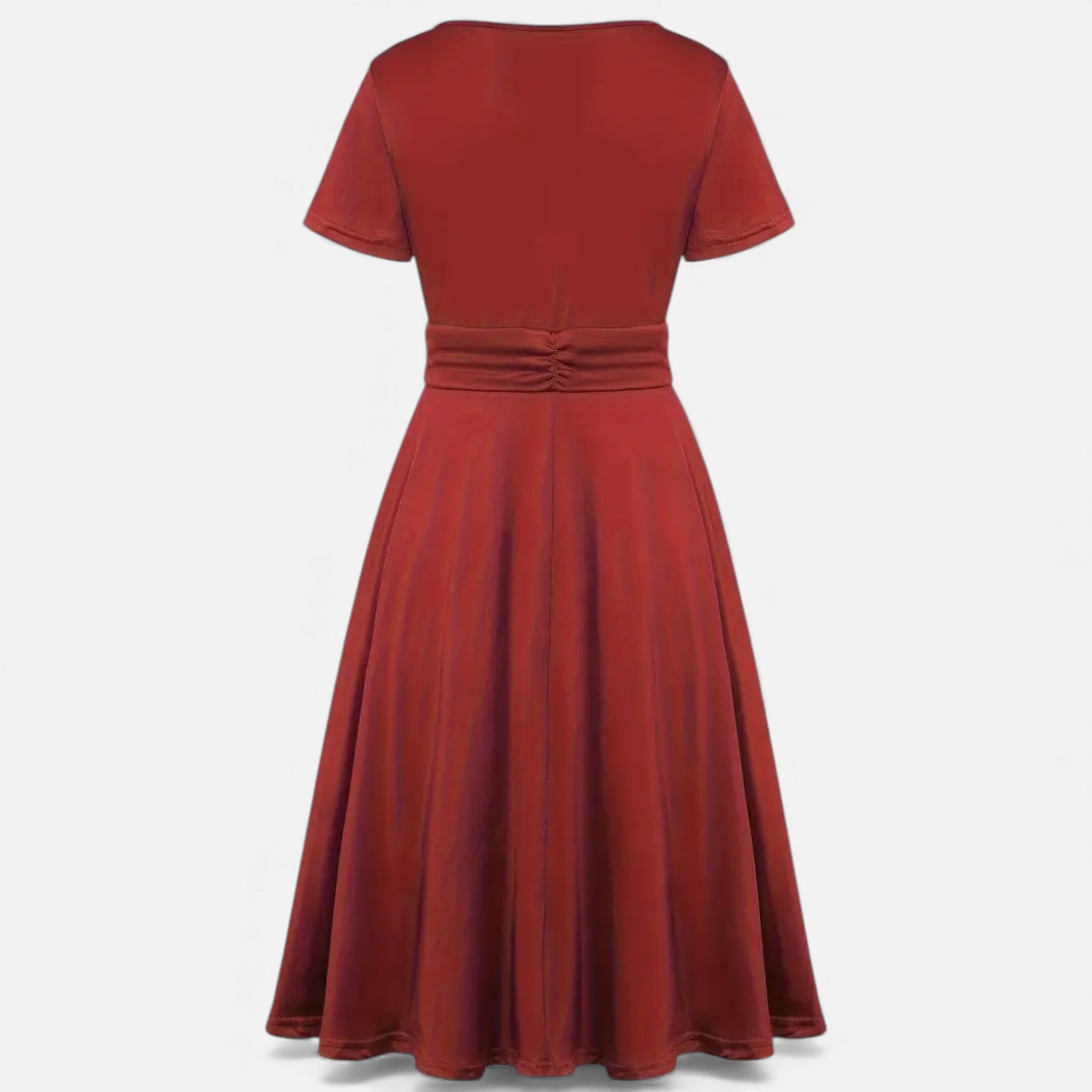 Vestido de Festa Assimétrico com Decote em V e Strass para Mulheres