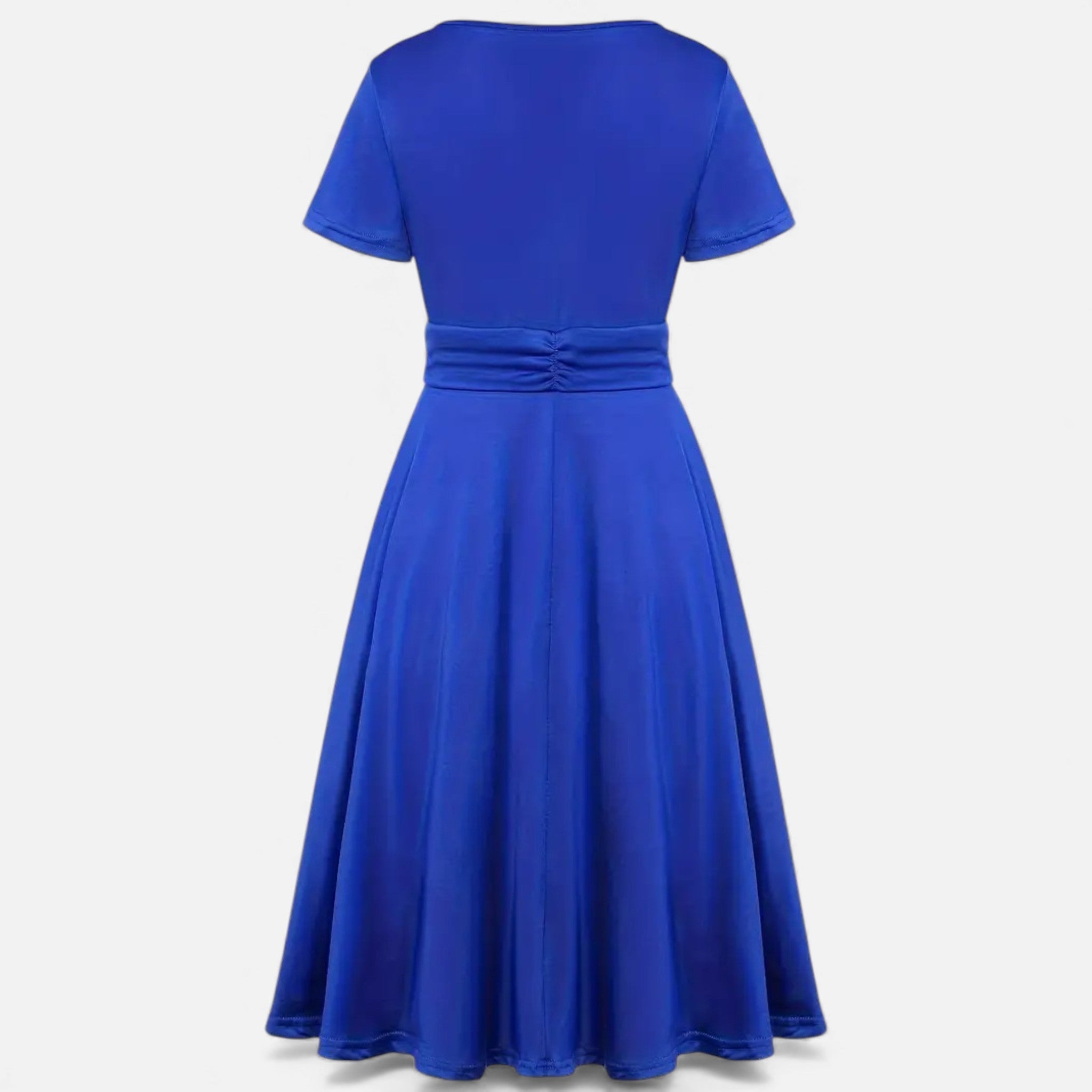 Vestido de Festa Assimétrico com Decote em V e Strass para Mulheres