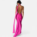 Vestido de Festa com Decote Costas Nuas e Laço - Elegância e Sofisticação