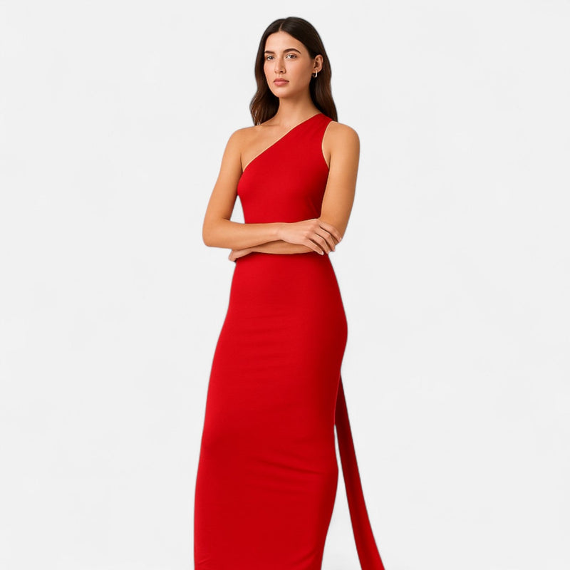 Vestido de Festa com Decote Costas Nuas e Laço - Elegância e Sofisticação