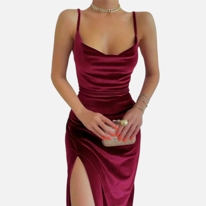Vestido de Festa para Mulheres com Alças Finas