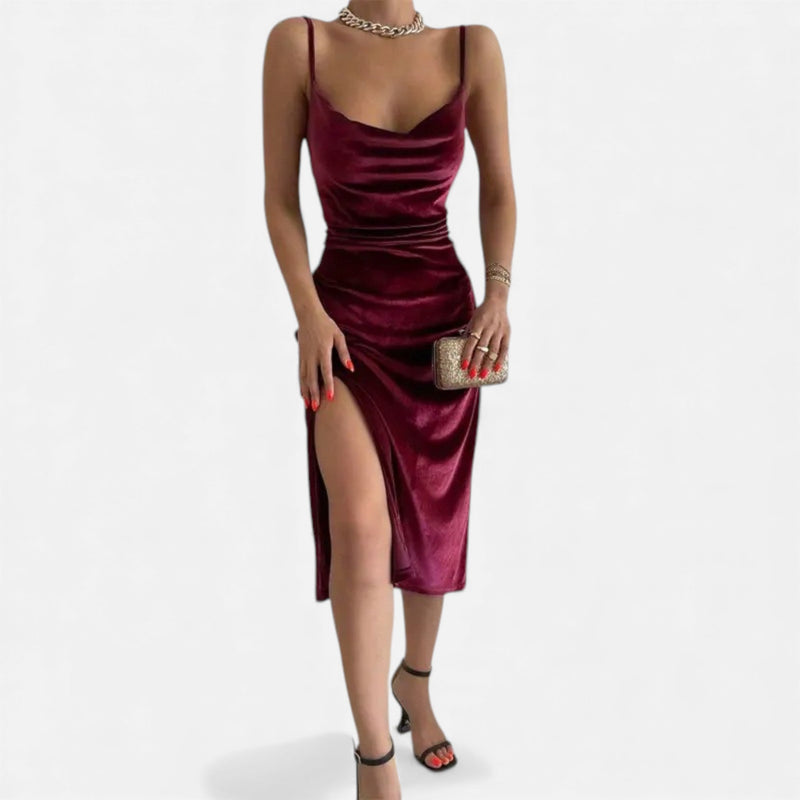 Vestido de Festa para Mulheres com Alças Finas