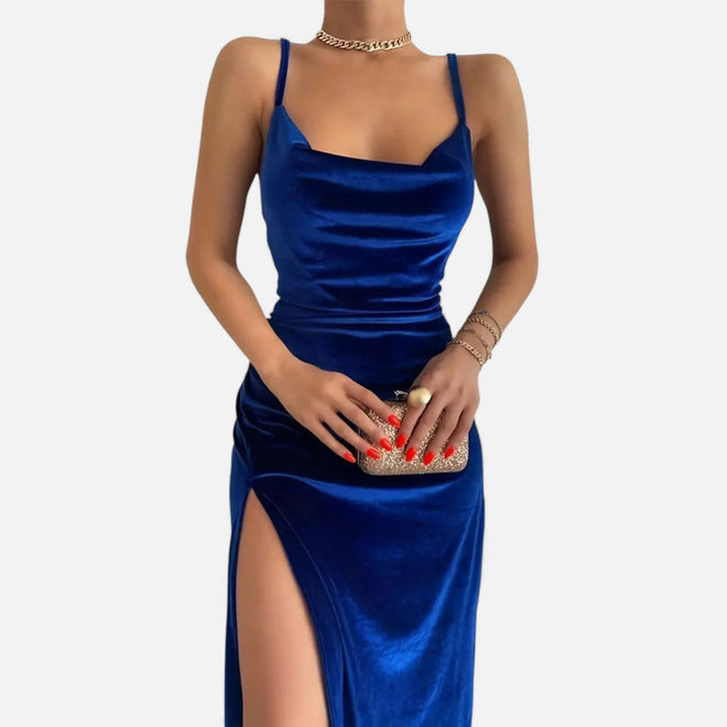 Vestido de Festa para Mulheres com Alças Finas