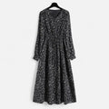 Vestido de Outono Feminino em Chiffon – Elegância e Estilo Antracite