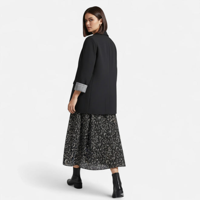 Vestido de Outono Feminino em Chiffon – Elegância e Estilo