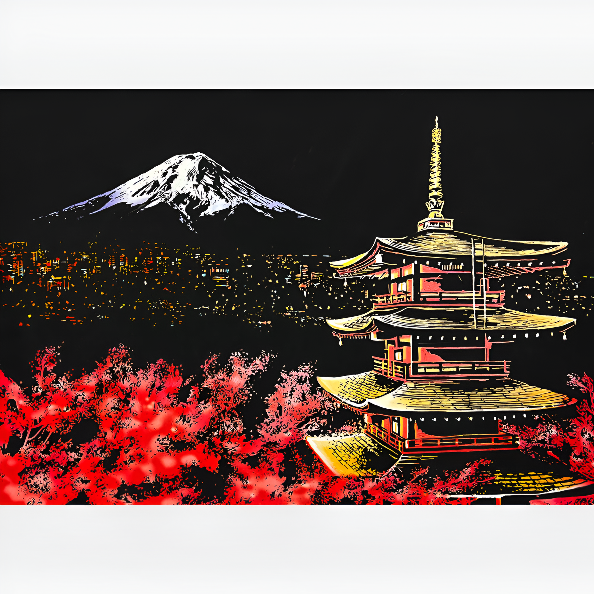 Arte de riscar - Fujiyama