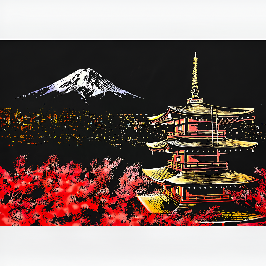 Arte de riscar - Fujiyama