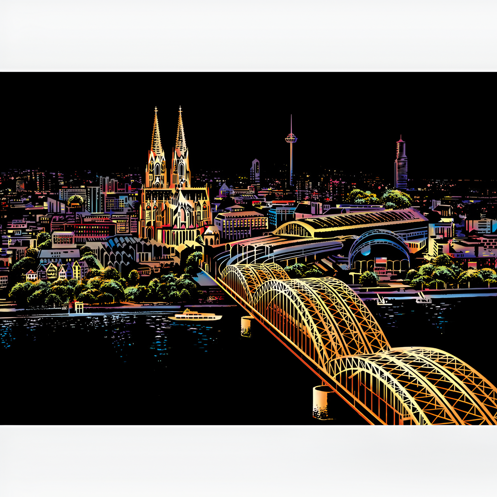 Arte de riscar - Catedral de Colônia