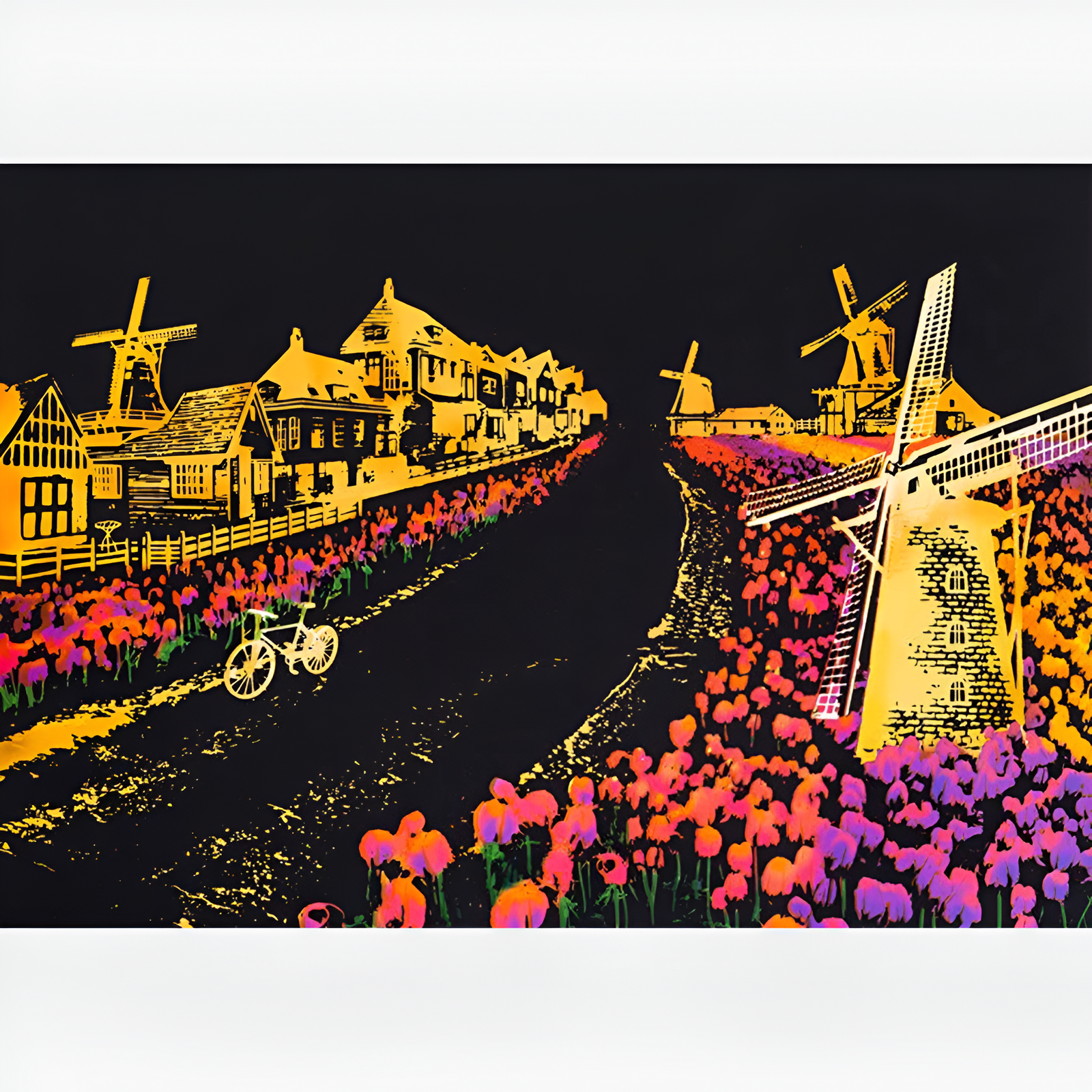 Arte de riscar - Moinho de vento Amsterdã