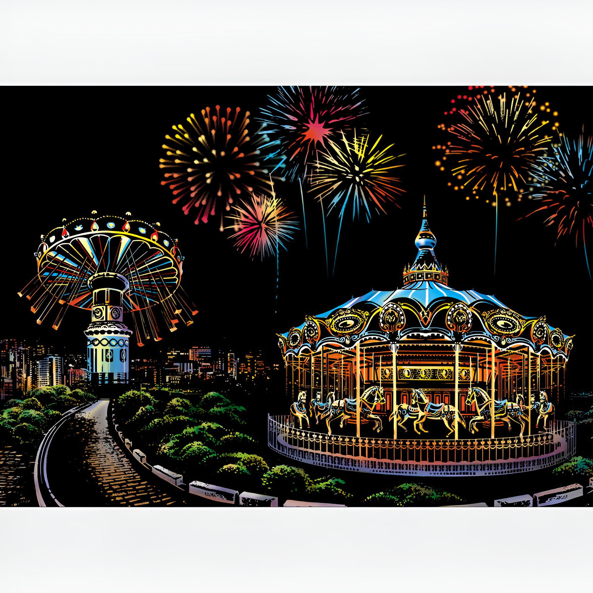 Arte de riscar - Parque de diversões