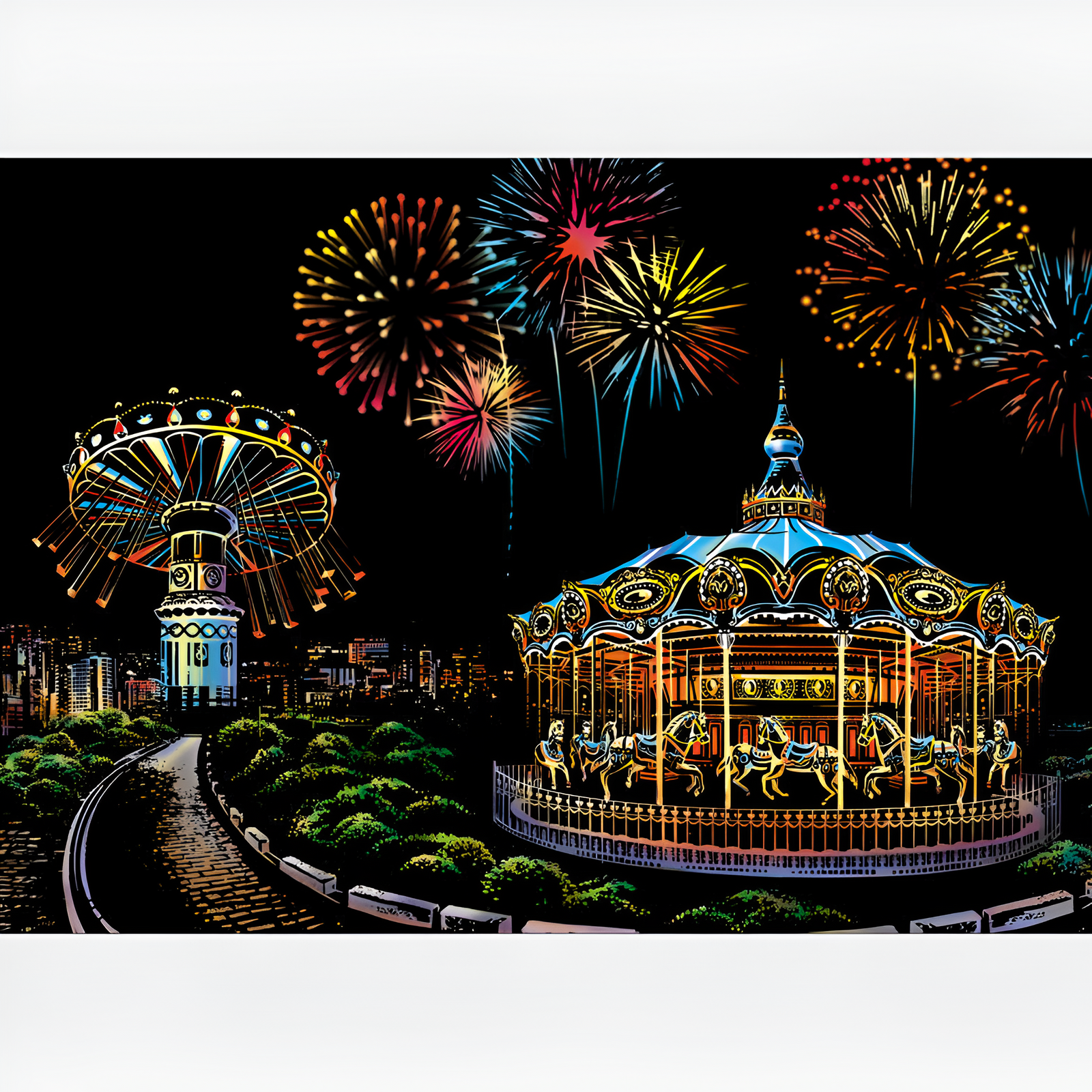 Arte de riscar - Parque de diversões