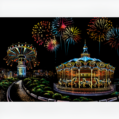 Arte de riscar - Parque de diversões